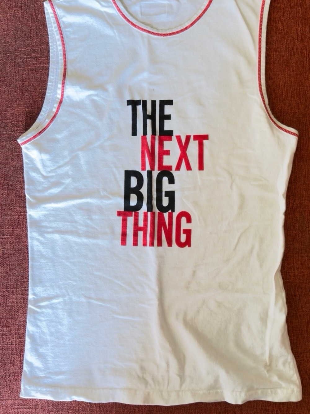 Vintage Moschino “The Next Big Thing” Sleeveless Tank Top - Made In Italy